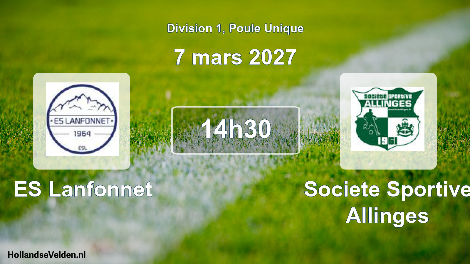 Scheduled Match: ES Lanfonnet - Societe Sportive Allinges (7 March 2027)