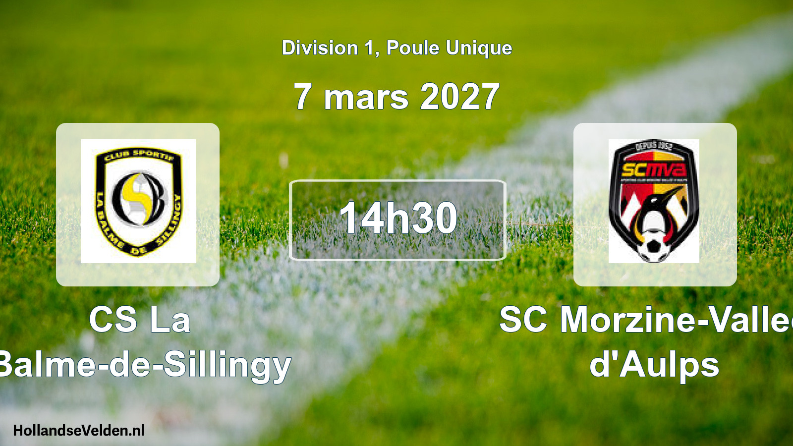 Scheduled Match: CS La Balme-de-Sillingy - SC Morzine-Vallee d'Aulps (7 March 2027)