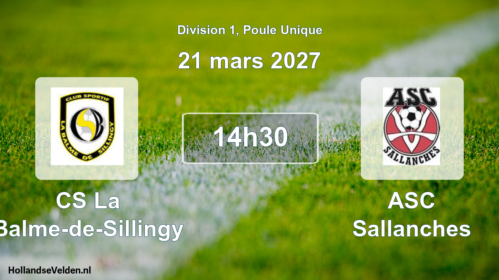 Scheduled Match: CS La Balme-de-Sillingy - ASC Sallanches (21 March 2027)