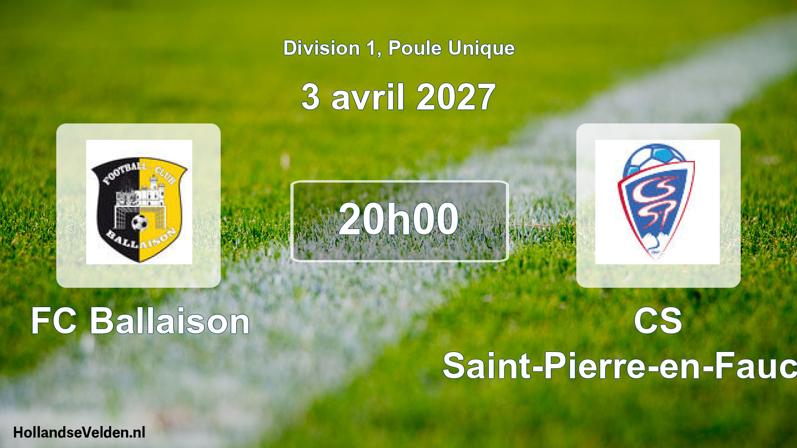 Scheduled Match: FC Ballaison - CS Saint-Pierre-en-Faucigny (3 April 2027)