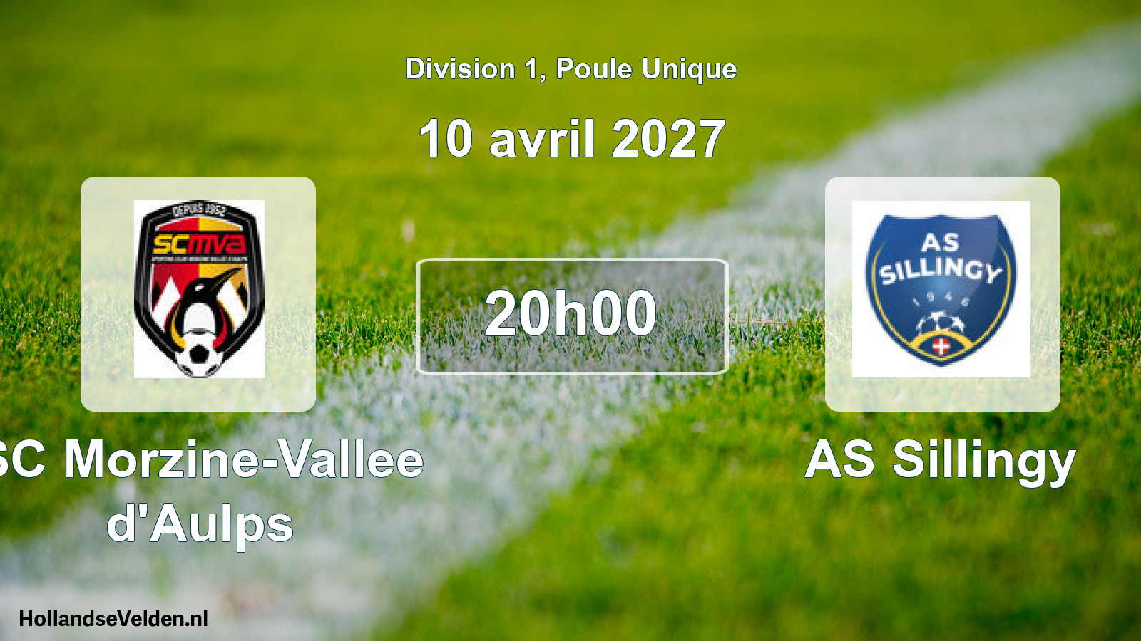 Scheduled Match: SC Morzine-Vallee d'Aulps - AS Sillingy (10 April 2027)