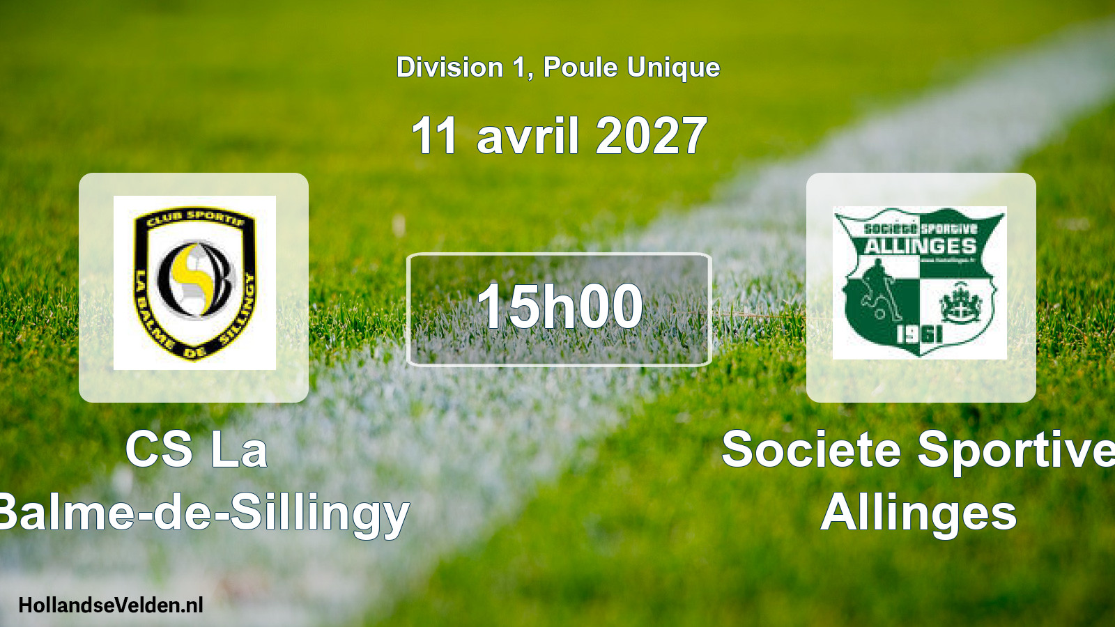Geplande wedstrijd: CS La Balme-de-Sillingy - Societe Sportive Allinges (11 april 2027)
