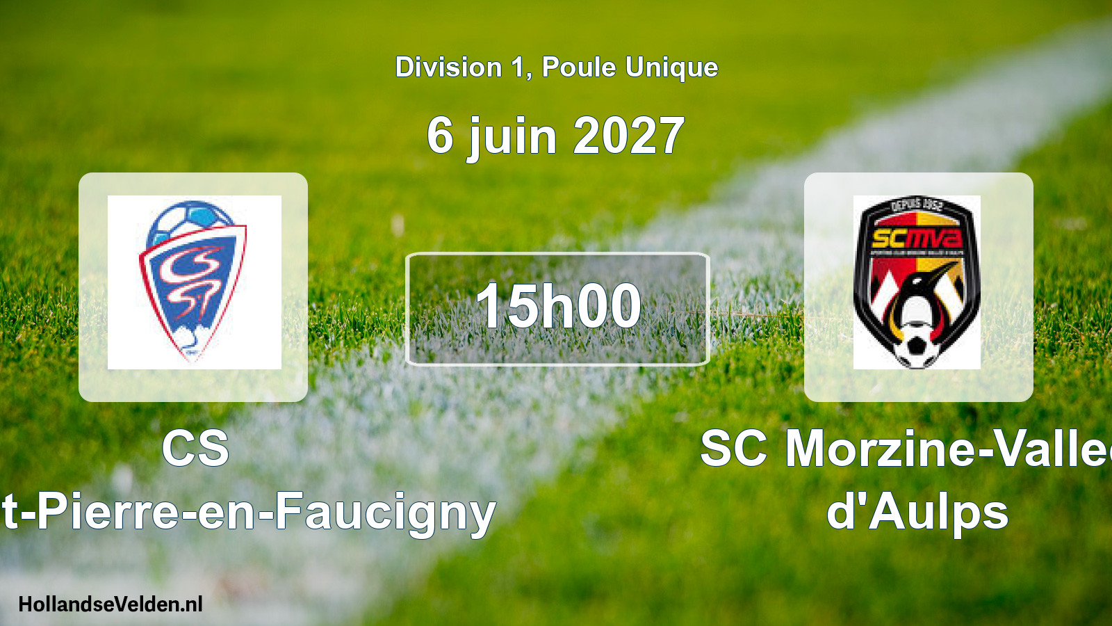 Scheduled Match: CS Saint-Pierre-en-Faucigny - SC Morzine-Vallee d'Aulps (6 June 2027)