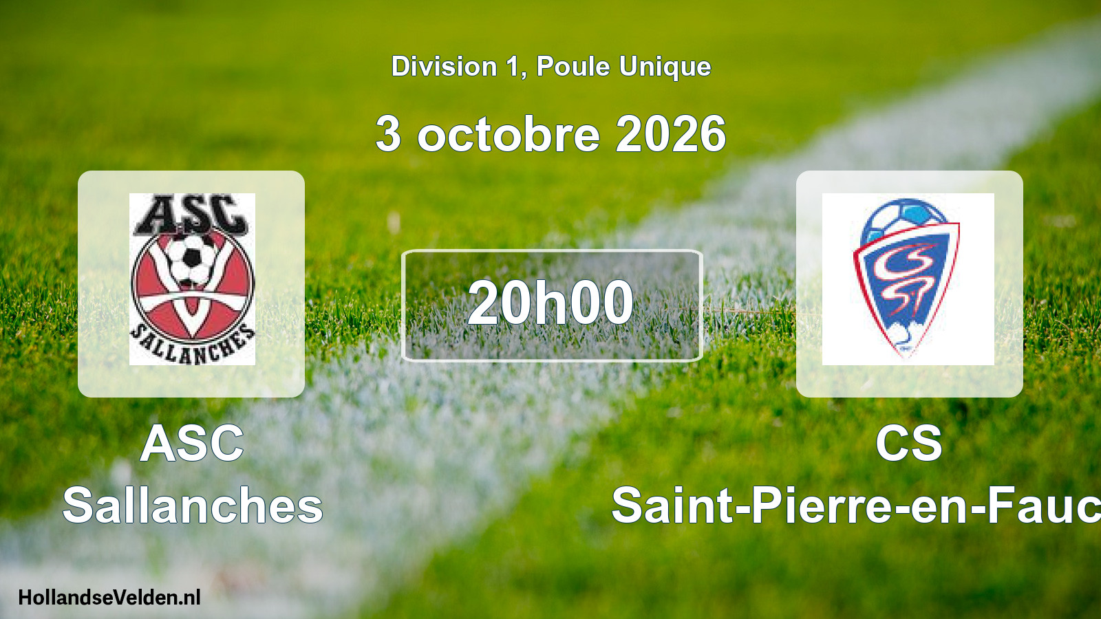 Scheduled Match: ASC Sallanches - CS Saint-Pierre-en-Faucigny (3 October 2026)