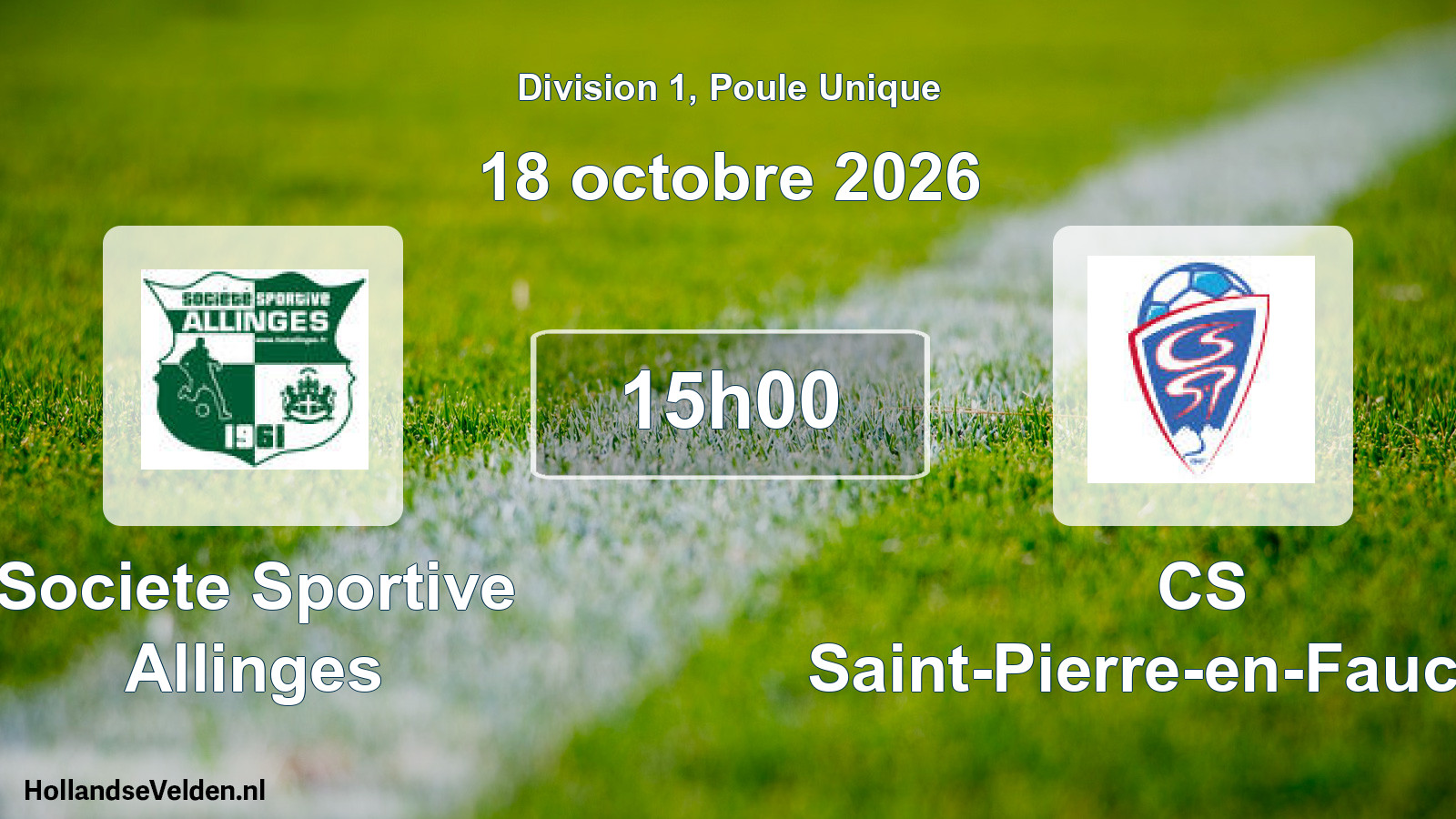 Scheduled Match: Societe Sportive Allinges - CS Saint-Pierre-en-Faucigny (18 October 2026)