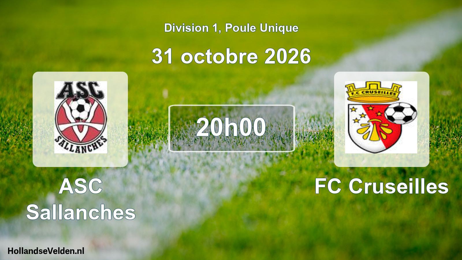 Scheduled Match: ASC Sallanches - FC Cruseilles (31 October 2026)