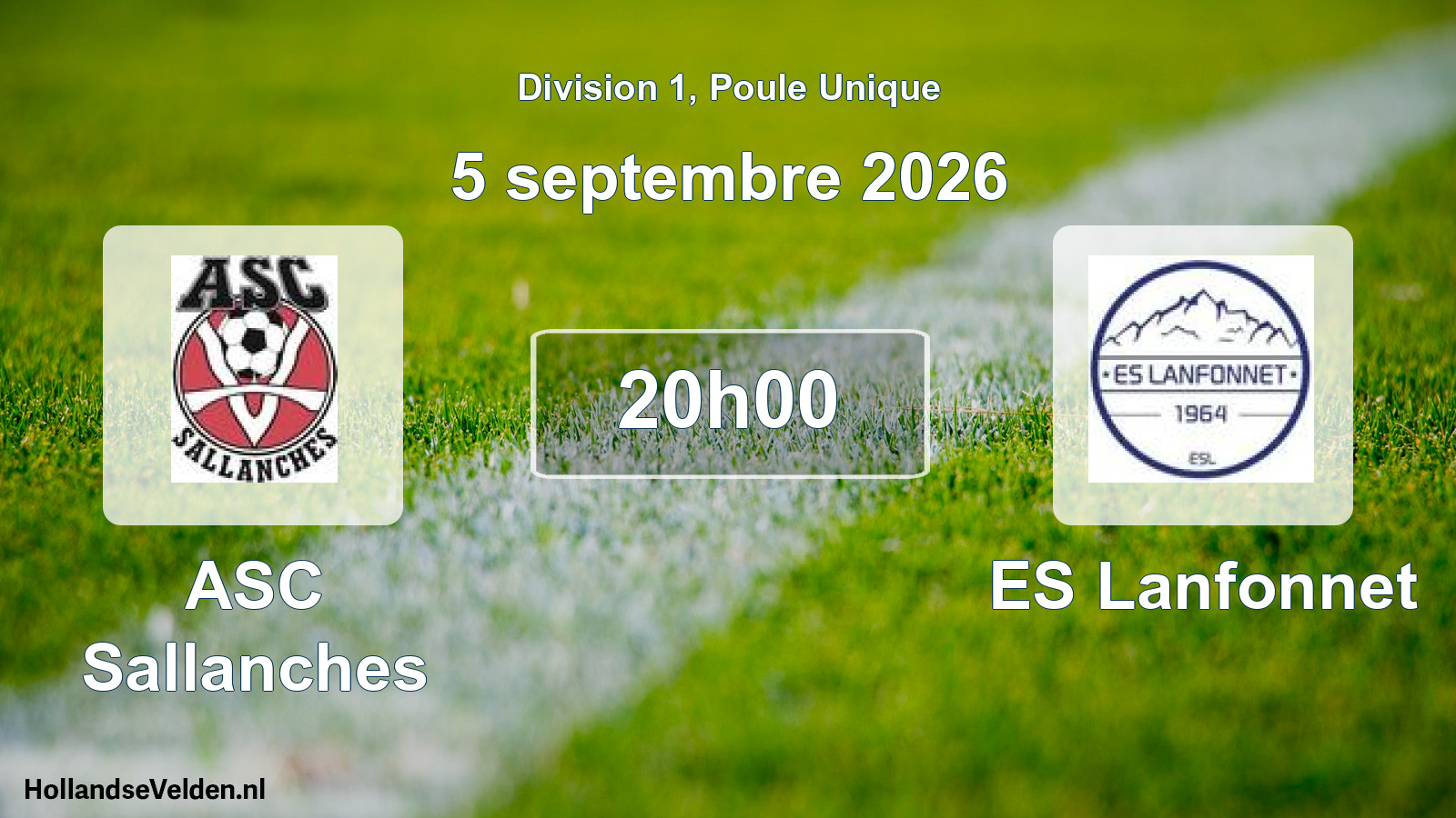 Scheduled Match: ASC Sallanches - ES Lanfonnet (5 September 2026)