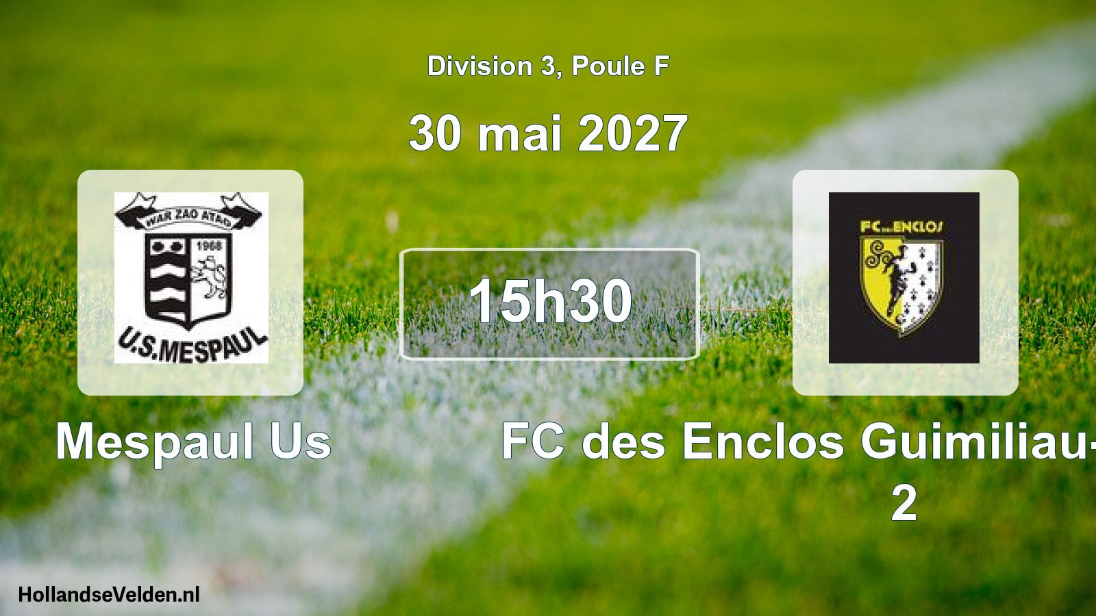 Scheduled Match: Mespaul Us - FC des Enclos Guimiliau-Lampaul 2 (30 May 2027)
