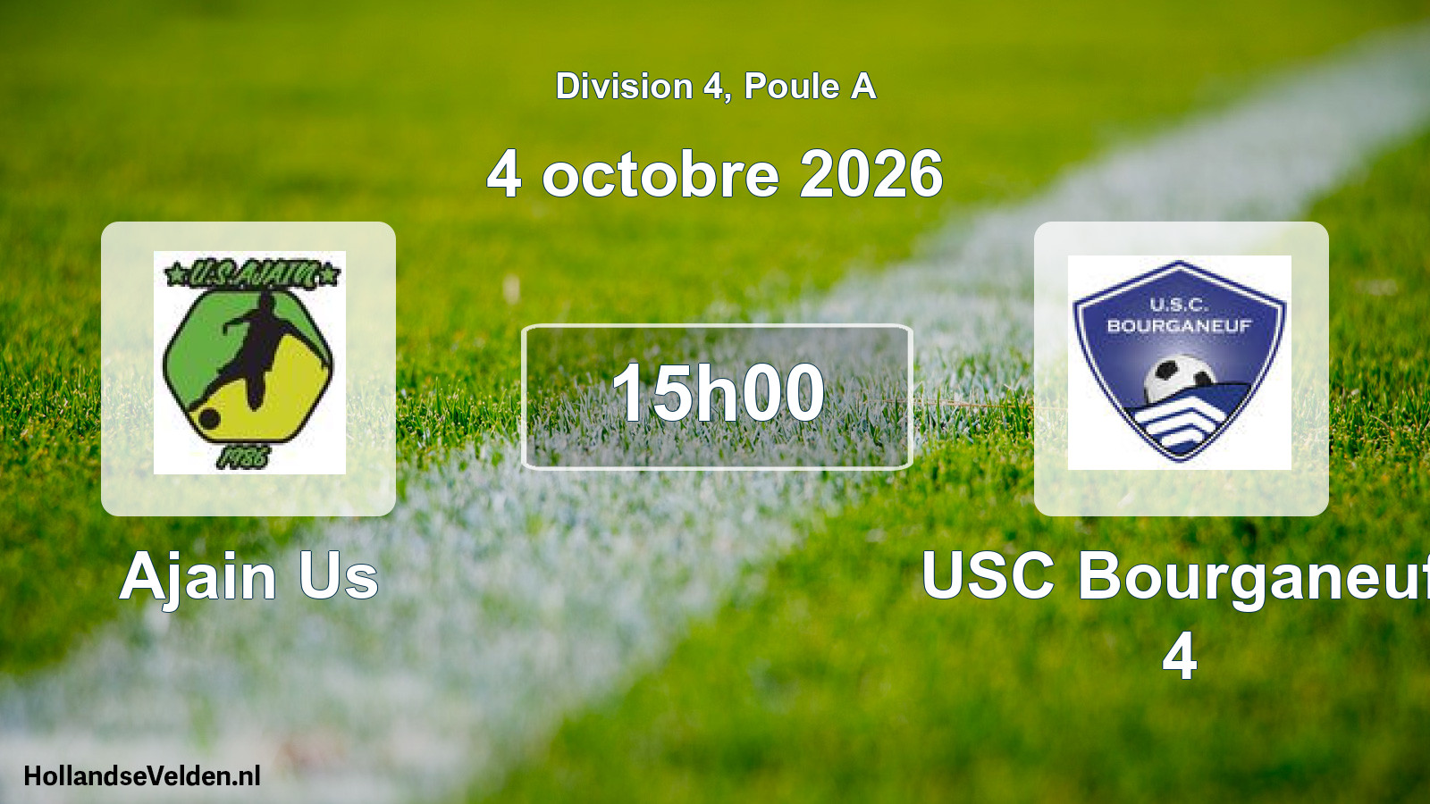 Scheduled Match: Ajain Us - USC Bourganeuf 4 (4 October 2026)