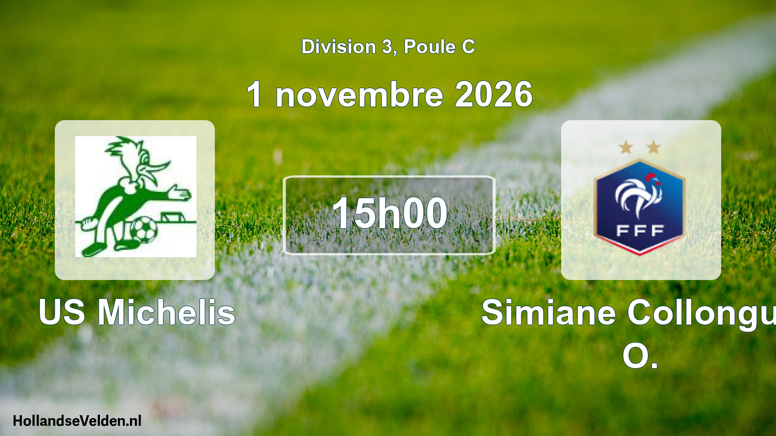 Geplande wedstrijd: US Michelis - Simiane Collongue O. (1 november 2026)