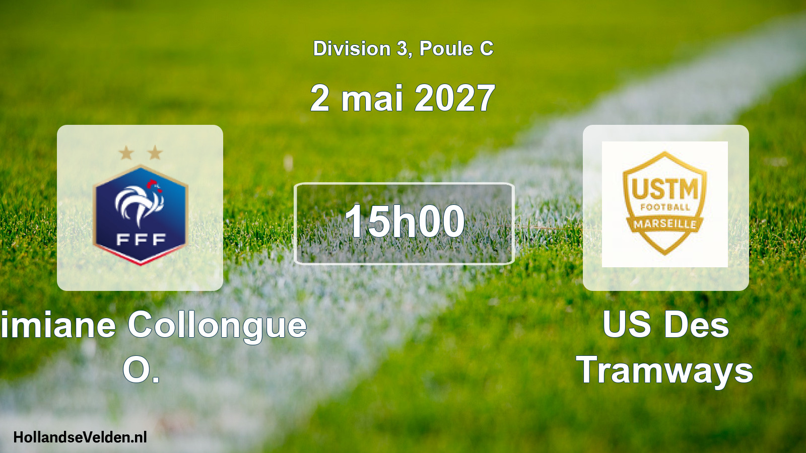 Match programmé: Simiane Collongue O. - US Des Tramways (2 mai 2027)