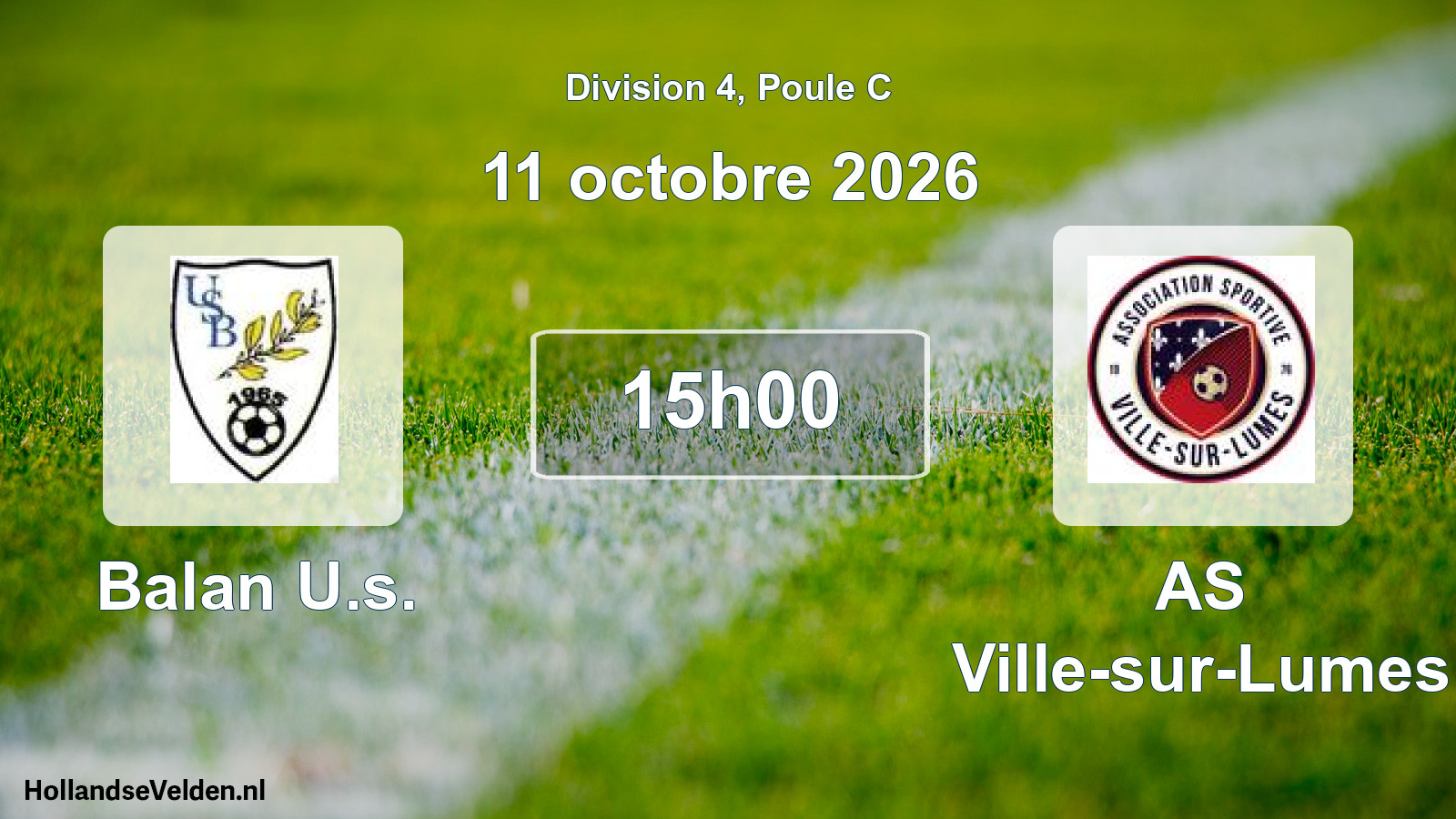 Scheduled Match: Balan U.s. - AS Ville-sur-Lumes (11 October 2026)