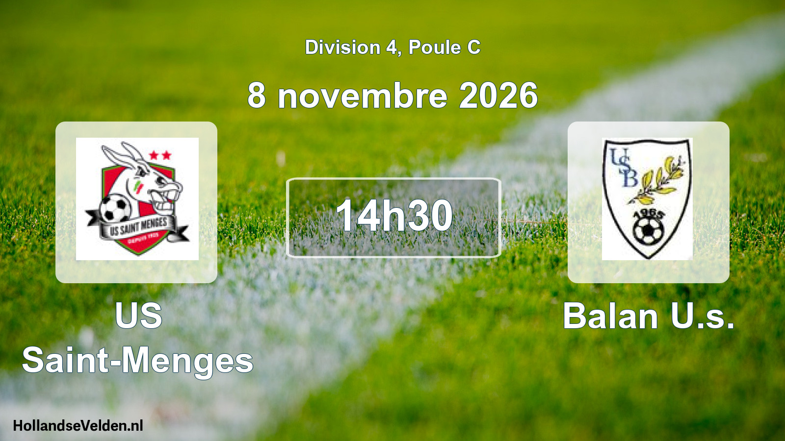 Scheduled Match: US Saint-Menges - Balan U.s. (8 November 2026)