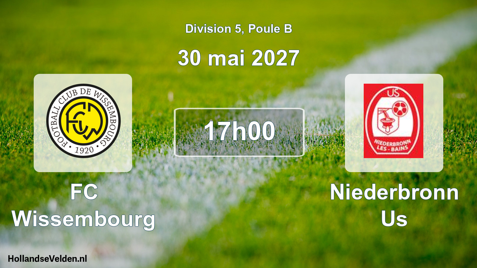 Scheduled Match: FC Wissembourg - Niederbronn Us (30 May 2027)