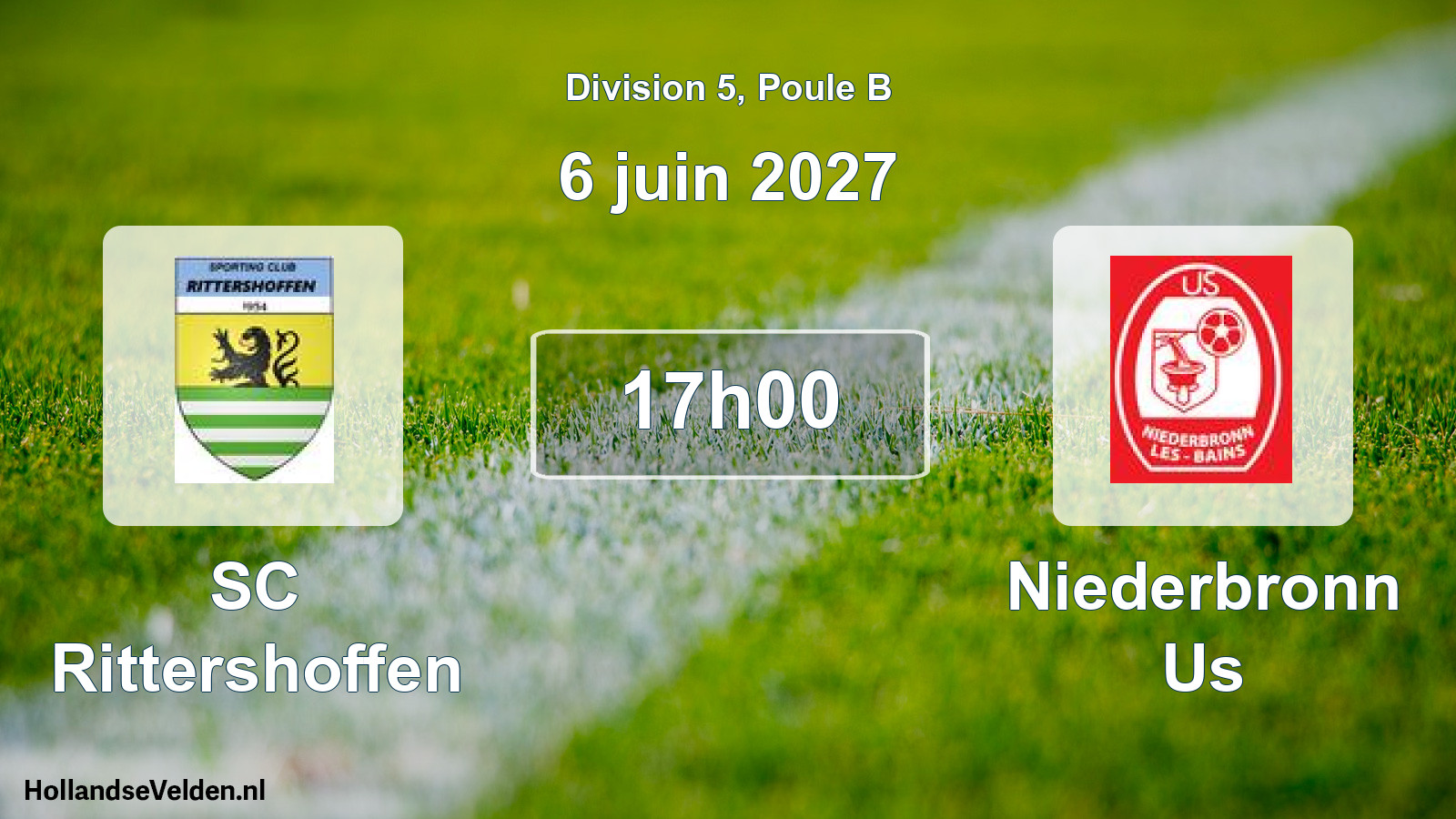 Geplande wedstrijd: SC Rittershoffen - Niederbronn Us (6 juni 2027)