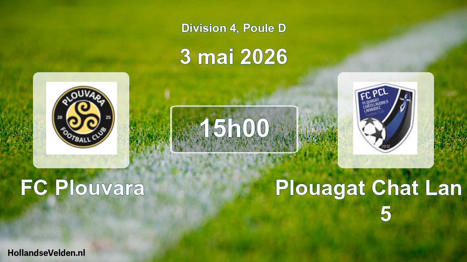 Geplande wedstrijd: FC Plouvara - Plouagat Chat Lan FC 5 (3 mei 2026)