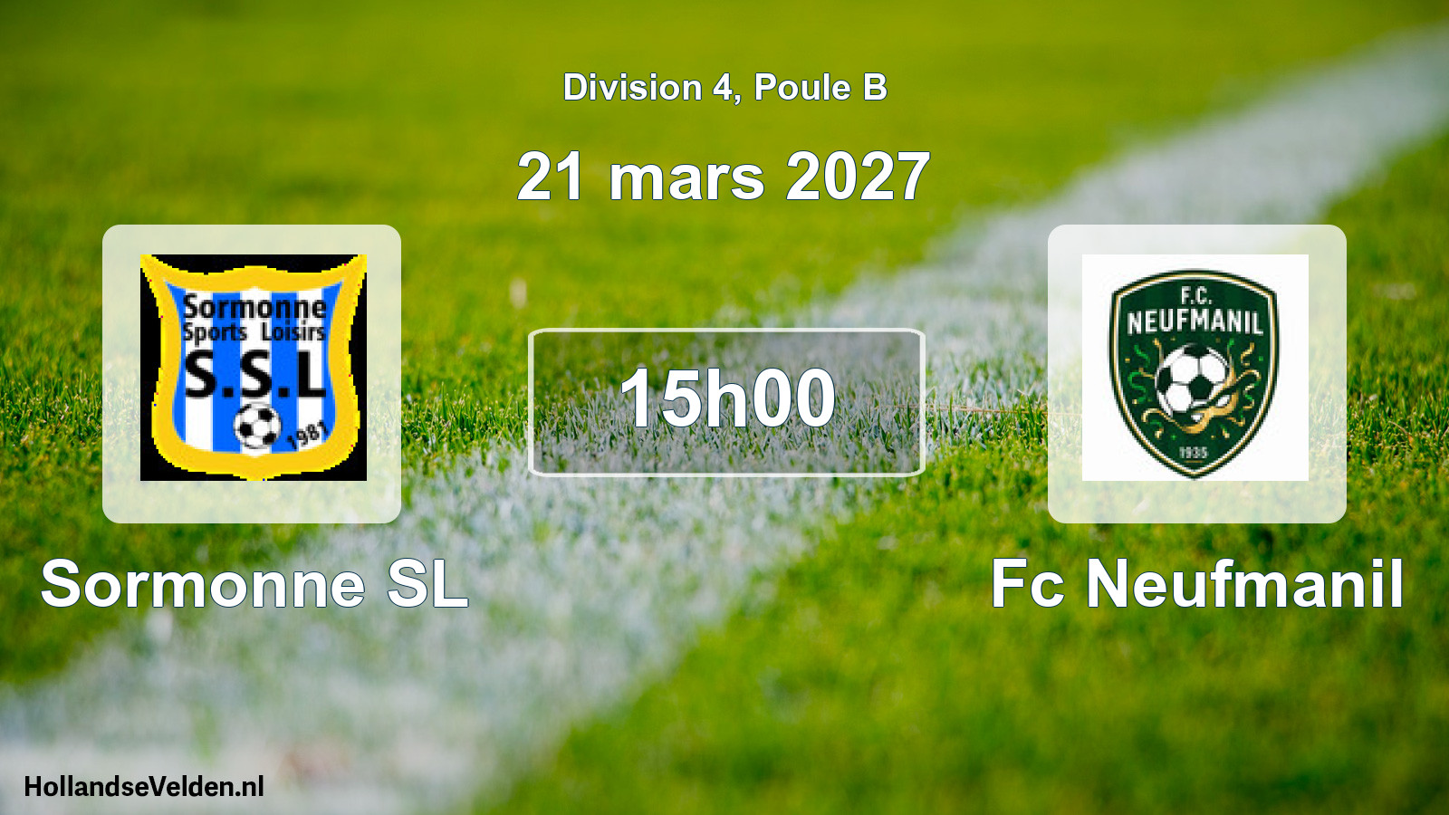 Scheduled Match: Sormonne SL - Fc Neufmanil (21 March 2027)