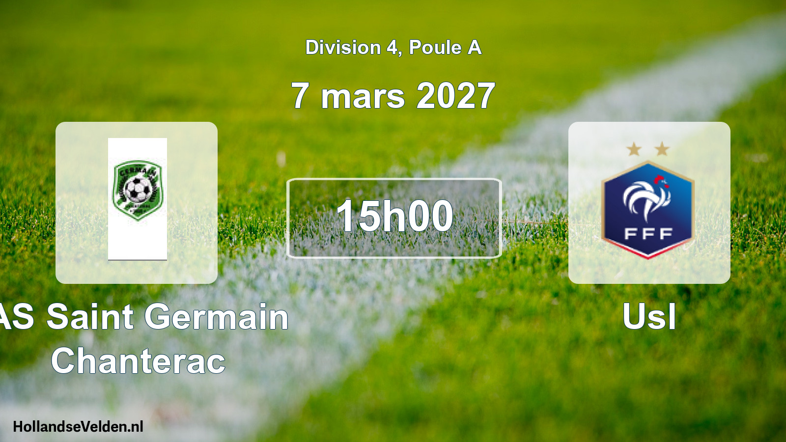 Scheduled Match: AS Saint Germain Chanterac - Usl (7 March 2027)