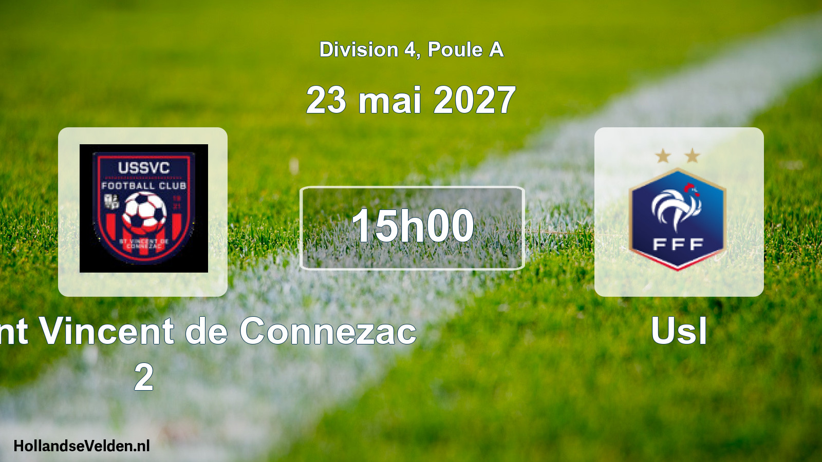 Scheduled Match: US Saint Vincent de Connezac 2 - Usl (23 May 2027)