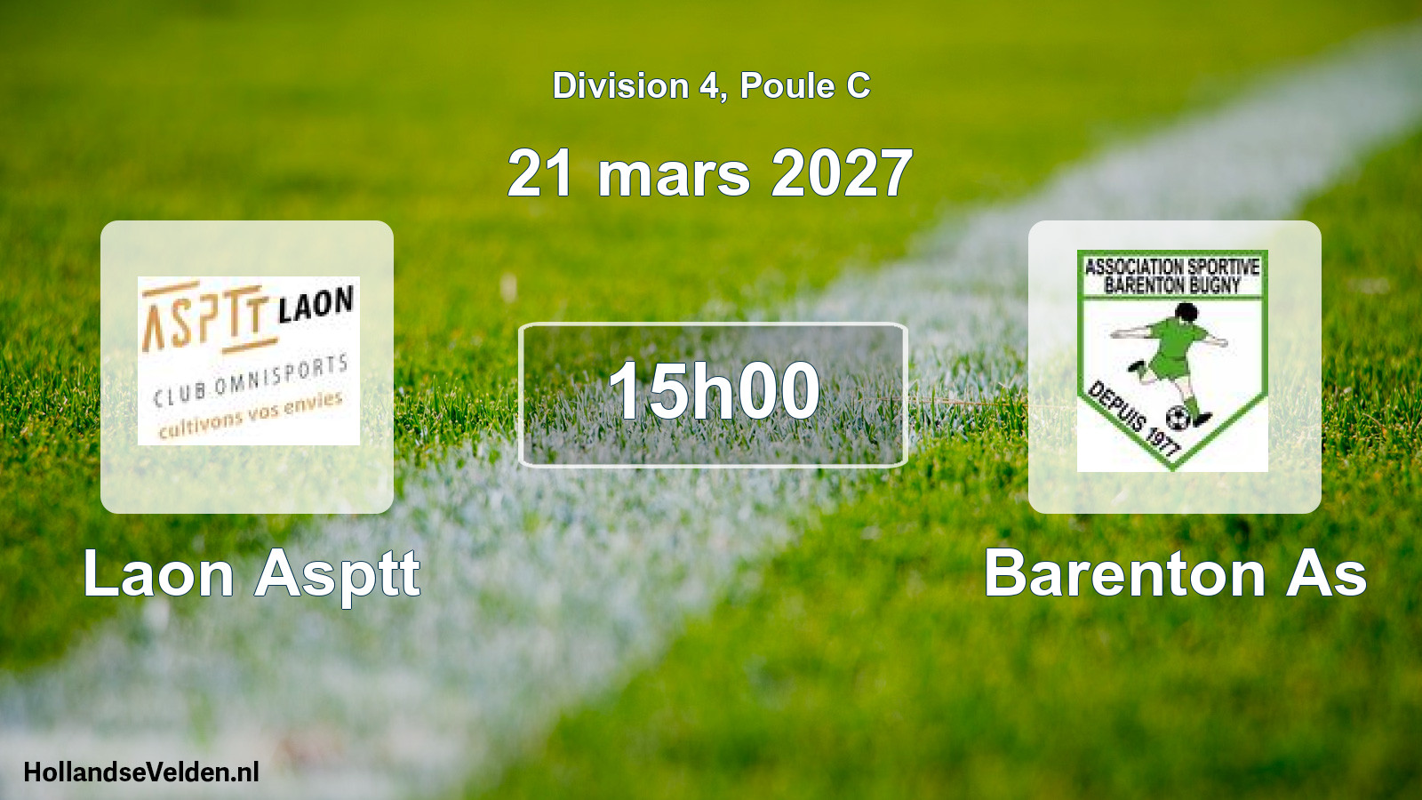 Scheduled Match: Laon Asptt - Barenton As (21 March 2027)