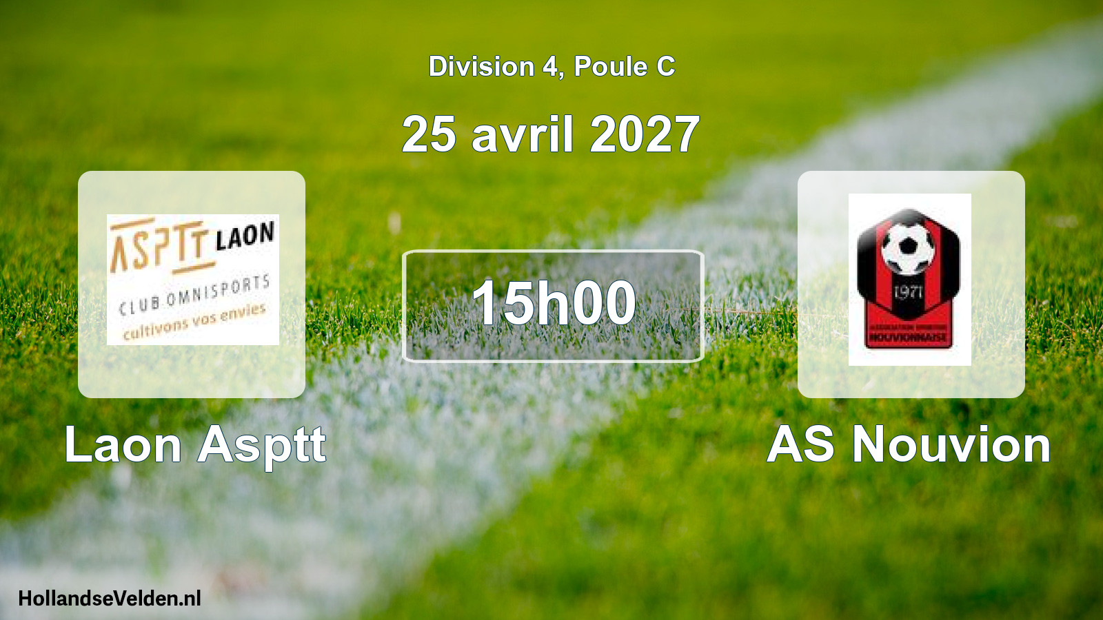 Scheduled Match: Laon Asptt - AS Nouvion (25 April 2027)