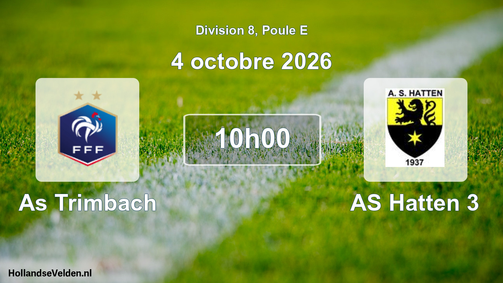 Scheduled Match: As Trimbach - AS Hatten 3 (4 October 2026)