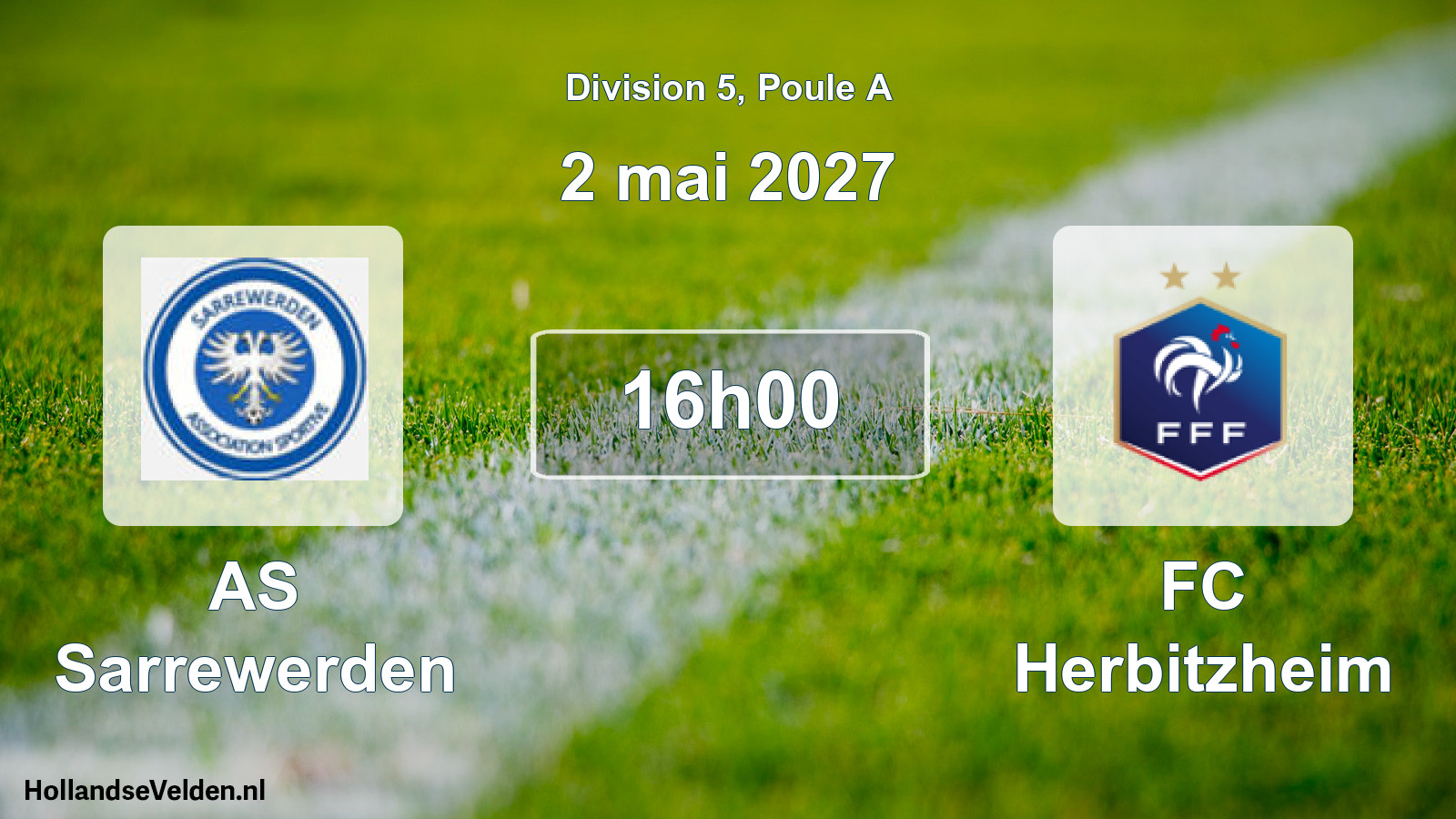 Scheduled Match: AS Sarrewerden - FC Herbitzheim (2 May 2027)