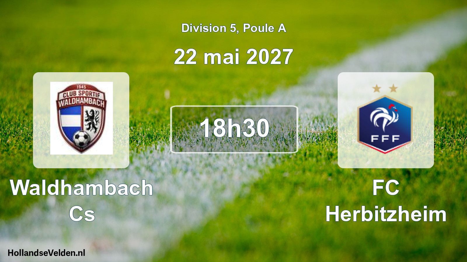 Scheduled Match: Waldhambach Cs - FC Herbitzheim (22 May 2027)