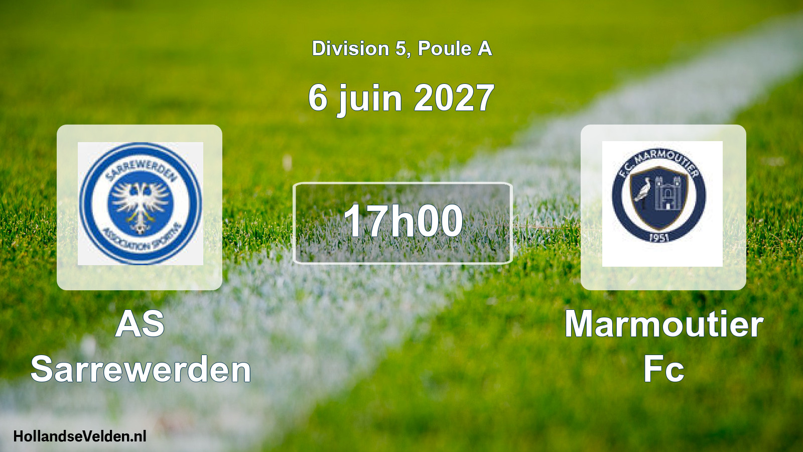 Scheduled Match: AS Sarrewerden - Marmoutier Fc (6 June 2027)