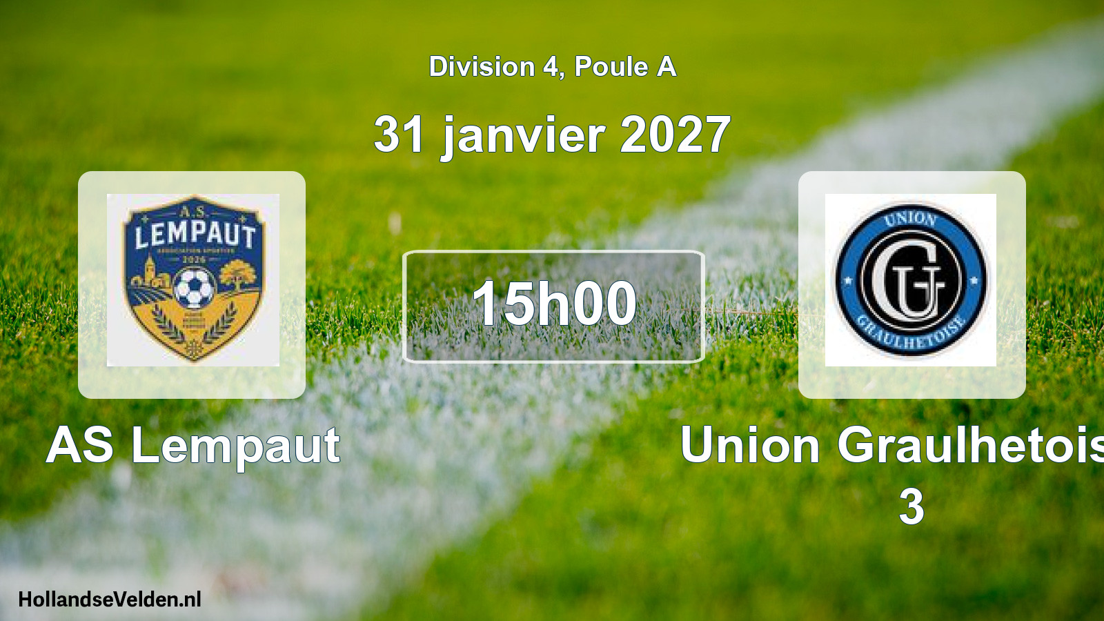 Match programmé: AS Lempaut - Union Graulhetoise 3 (31 janvier 2027)
