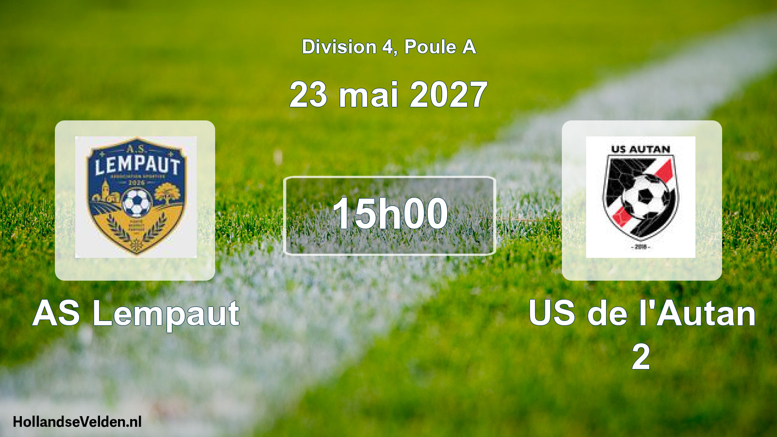 Match programmé: AS Lempaut - US de l'Autan 2 (23 mai 2027)