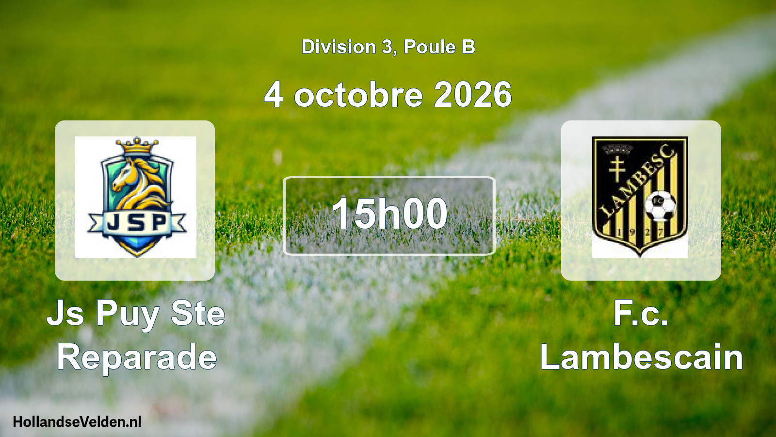 Geplande wedstrijd: Js Puy Ste Reparade - F.c. Lambescain (4 oktober 2026)