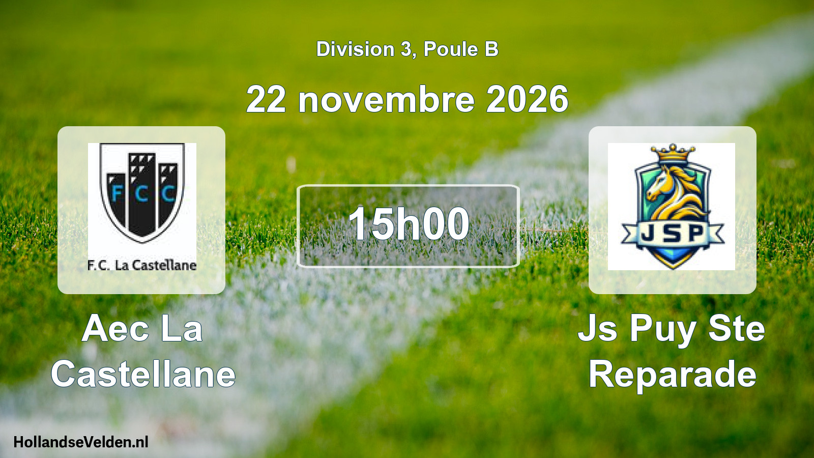 Scheduled Match: Aec La Castellane - Js Puy Ste Reparade (22 November 2026)