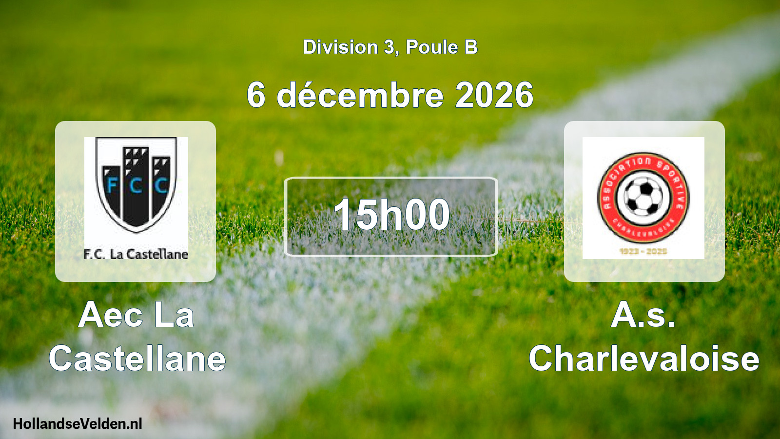 Scheduled Match: Aec La Castellane - A.s. Charlevaloise (6 December 2026)