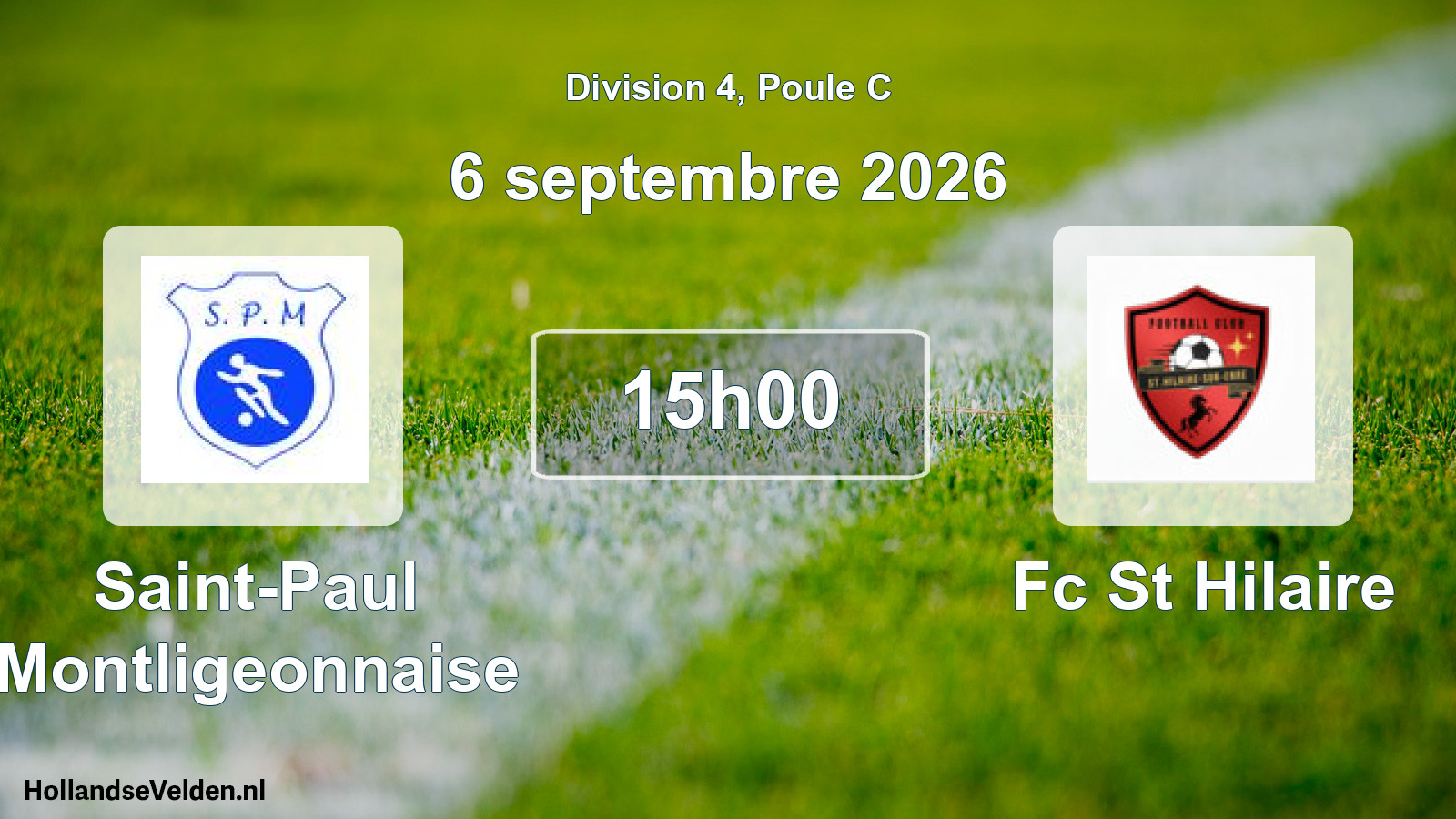 Scheduled Match: Saint-Paul Montligeonnaise - Fc St Hilaire (6 September 2026)