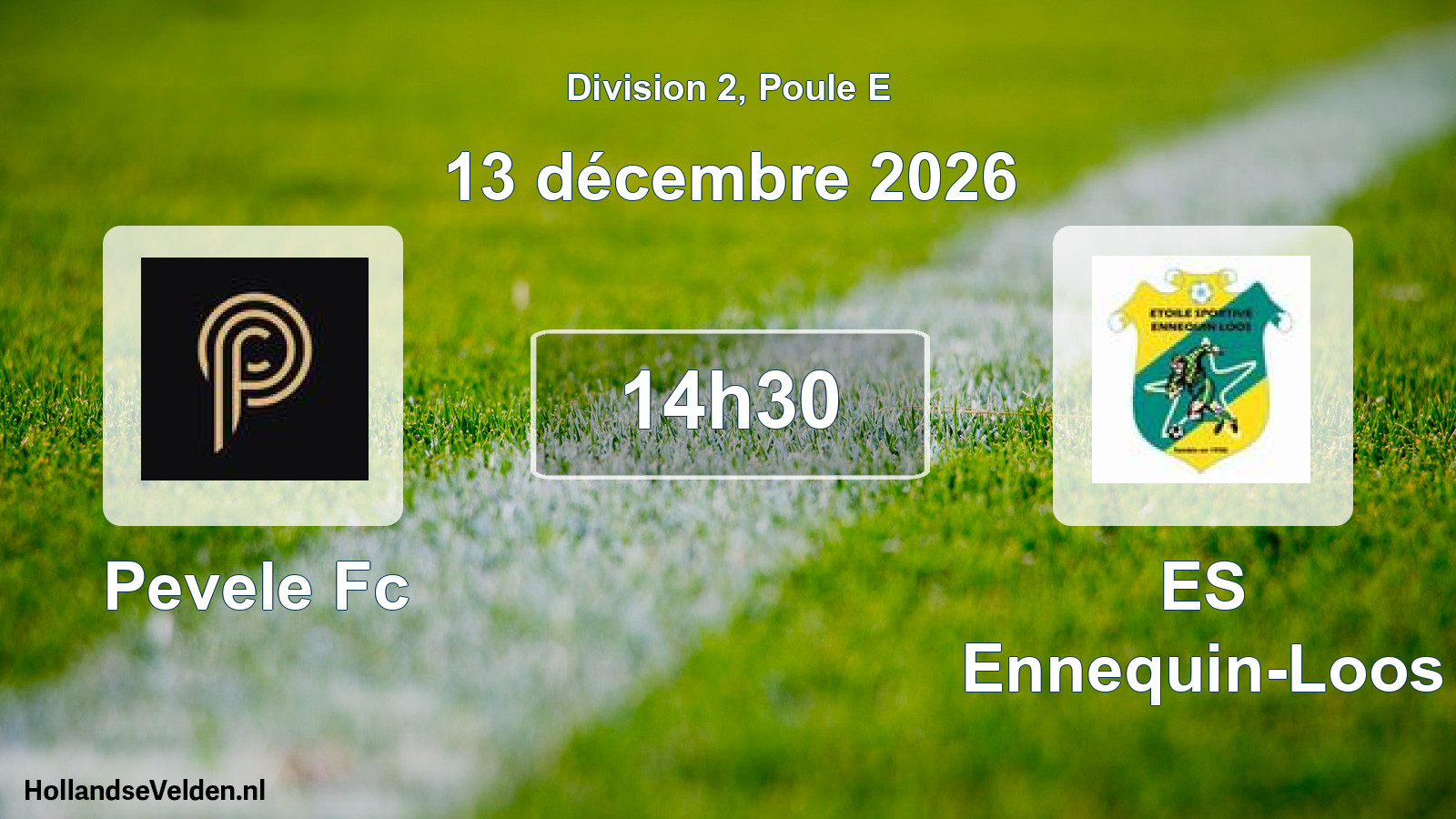 Scheduled Match: Pevele Fc - ES Ennequin-Loos (13 December 2026)