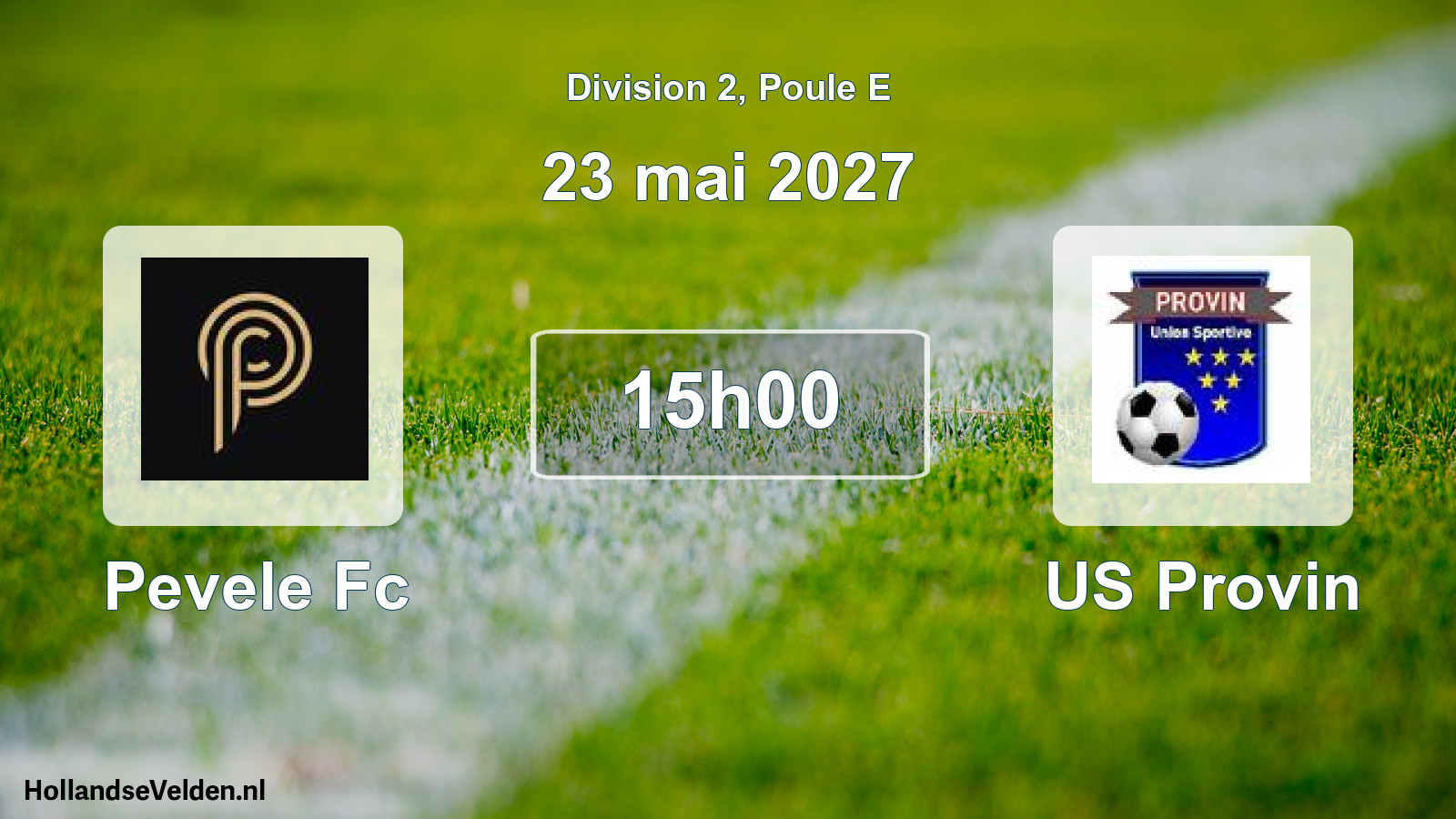 Scheduled Match: Pevele Fc - US Provin (23 May 2027)