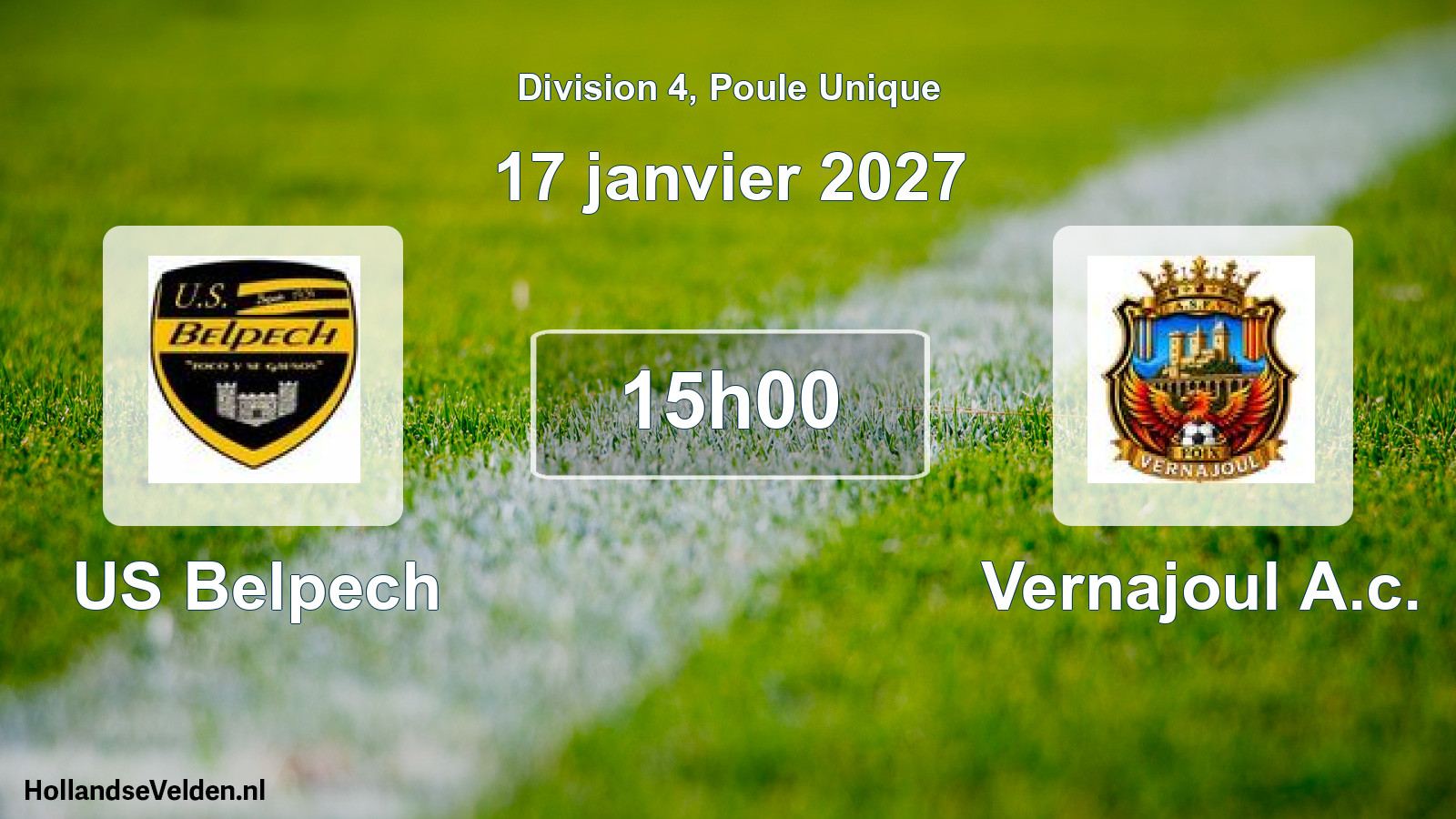 Match programmé: US Belpech - Vernajoul A.c. (17 janvier 2027)