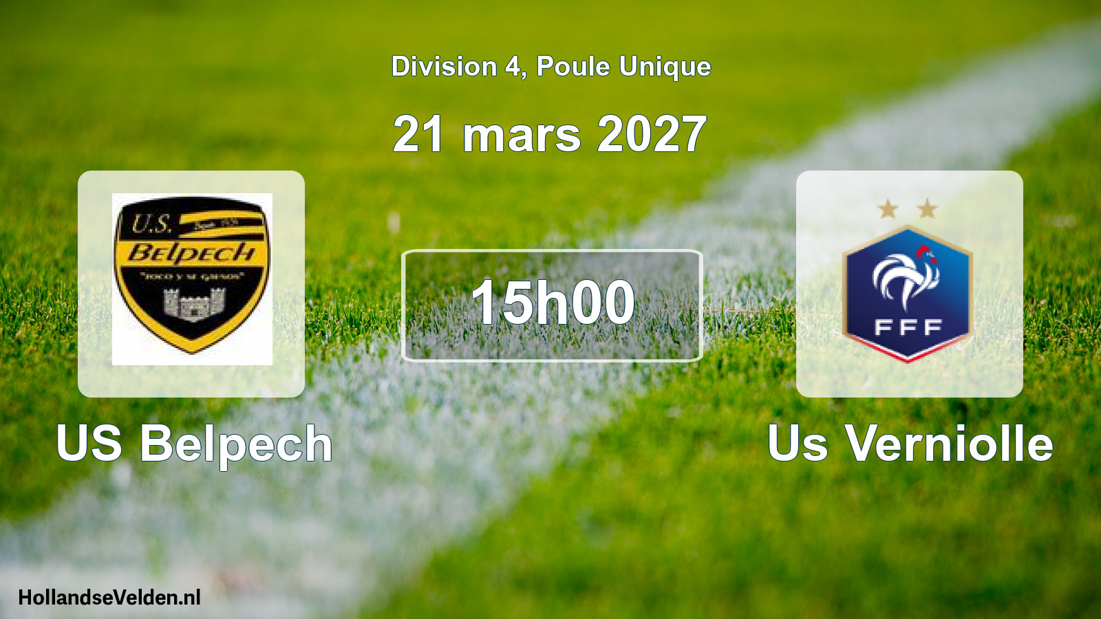 Match programmé: US Belpech - Us Verniolle (21 mars 2027)