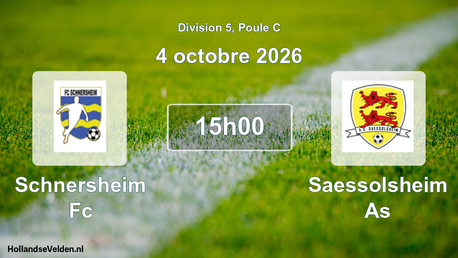 Scheduled Match: Schnersheim Fc - Saessolsheim As (4 October 2026)