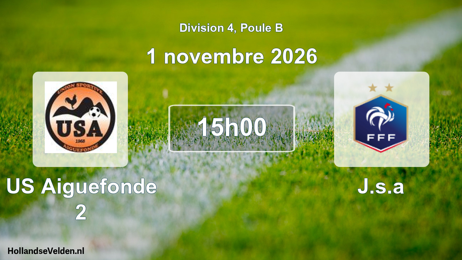 Match programmé: US Aiguefonde 2 - J.s.a (1 novembre 2026)