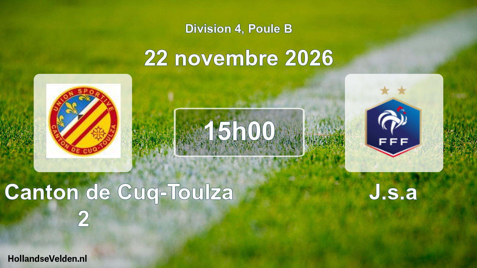 Geplande wedstrijd: US du Canton de Cuq-Toulza 2 - J.s.a (22 november 2026)