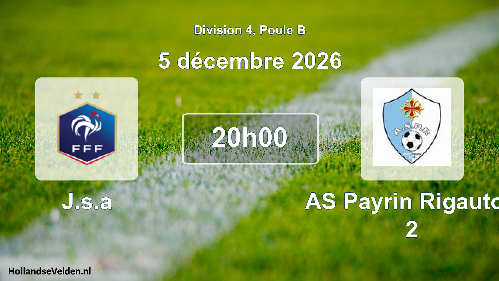 Match programmé: J.s.a - AS Payrin Rigautou 2 (5 décembre 2026)