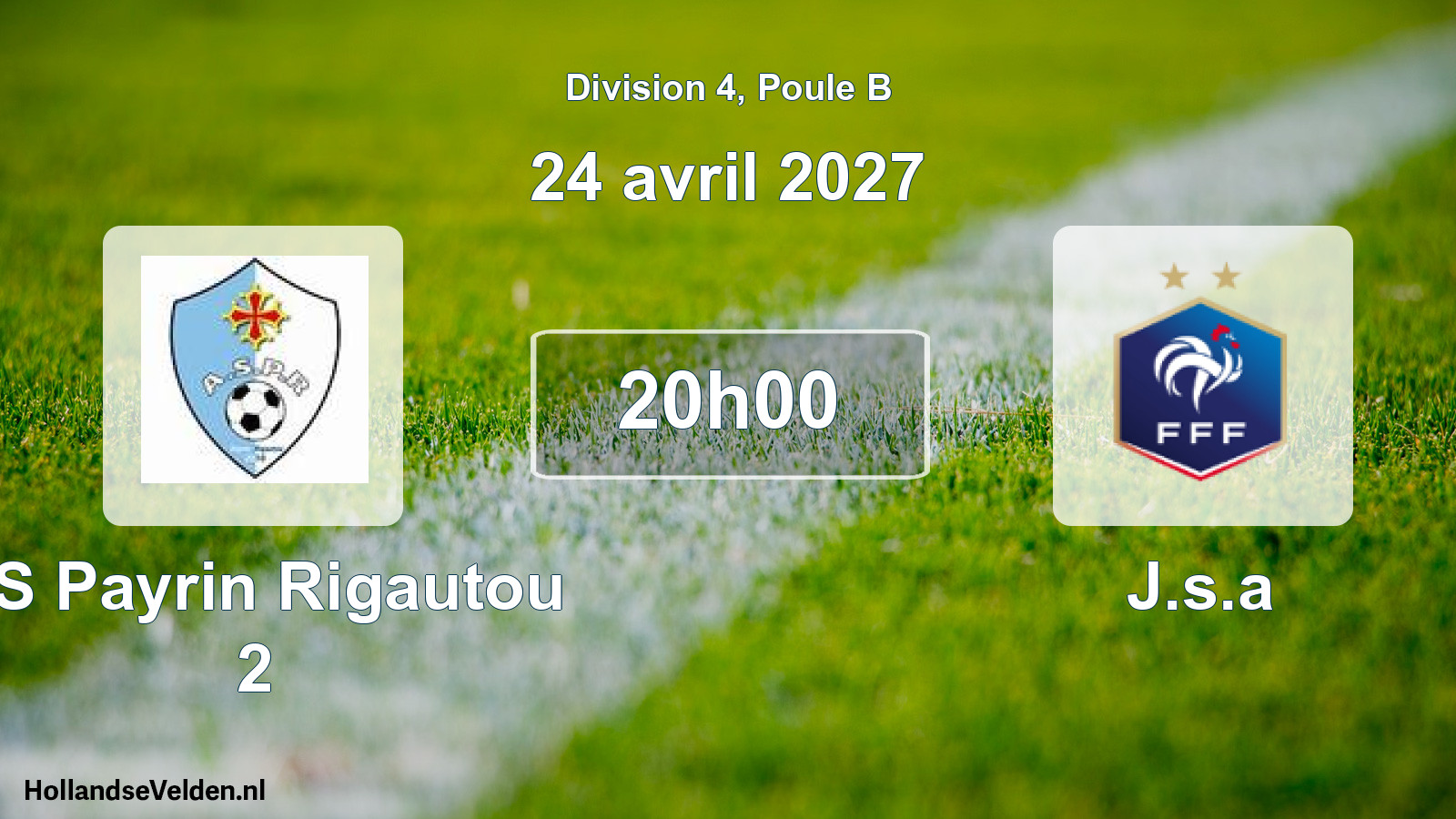 Scheduled Match: AS Payrin Rigautou 2 - J.s.a (24 April 2027)