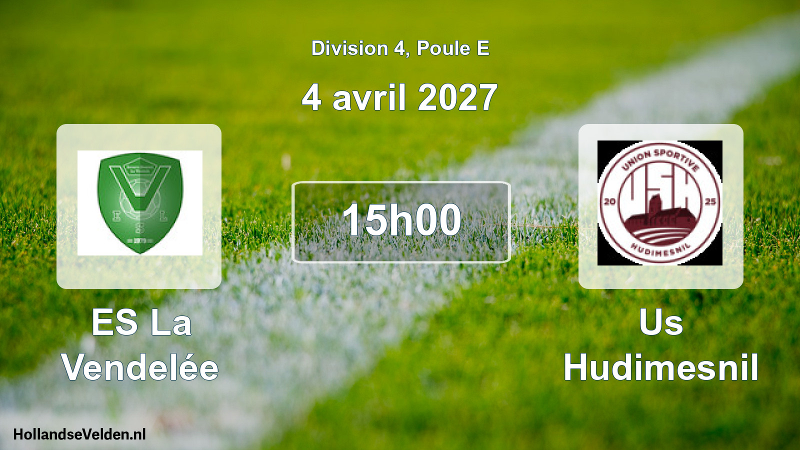 Match programmé: ES La Vendelée - Us Hudimesnil (4 avril 2027)