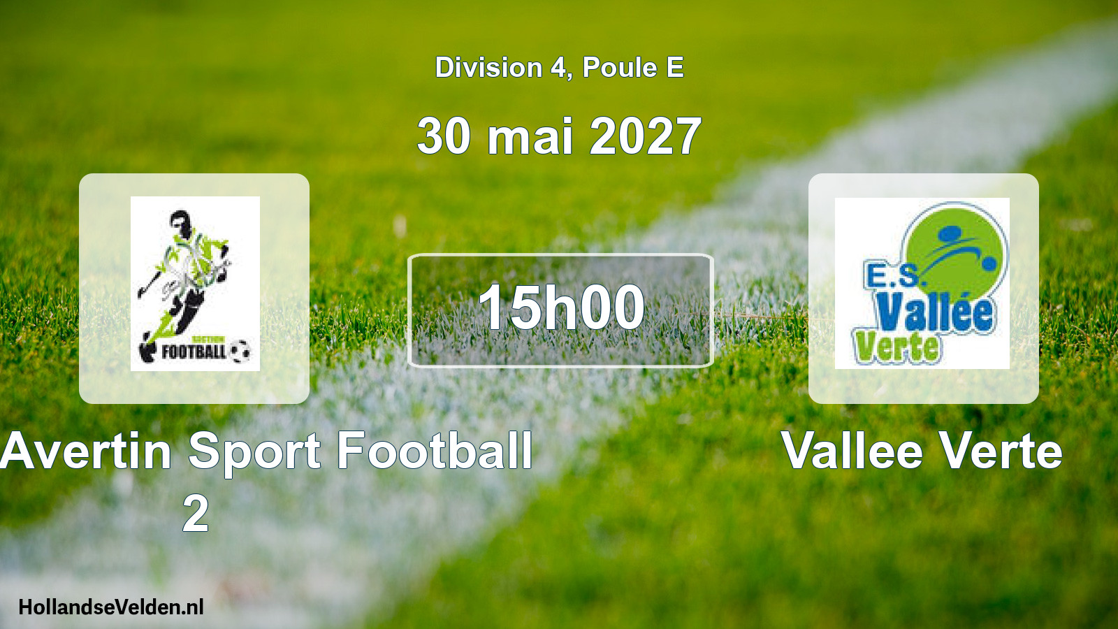 Match programmé: Saint Avertin Sport Football 2 - Vallee Verte (30 mai 2027)