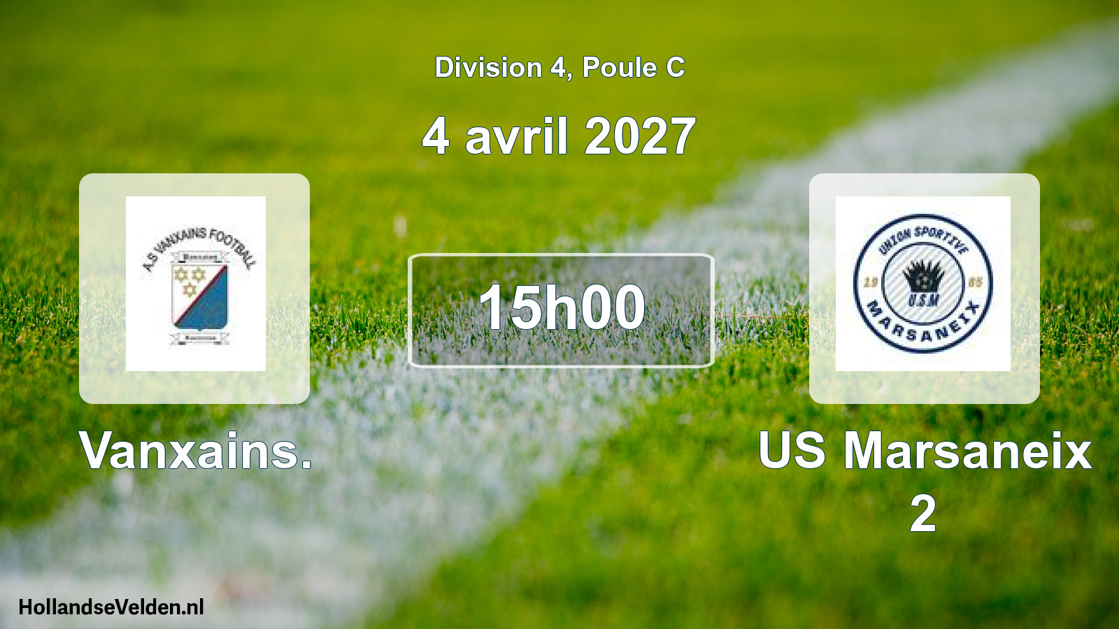 Scheduled Match: Vanxains. - US Marsaneix 2 (4 April 2027)