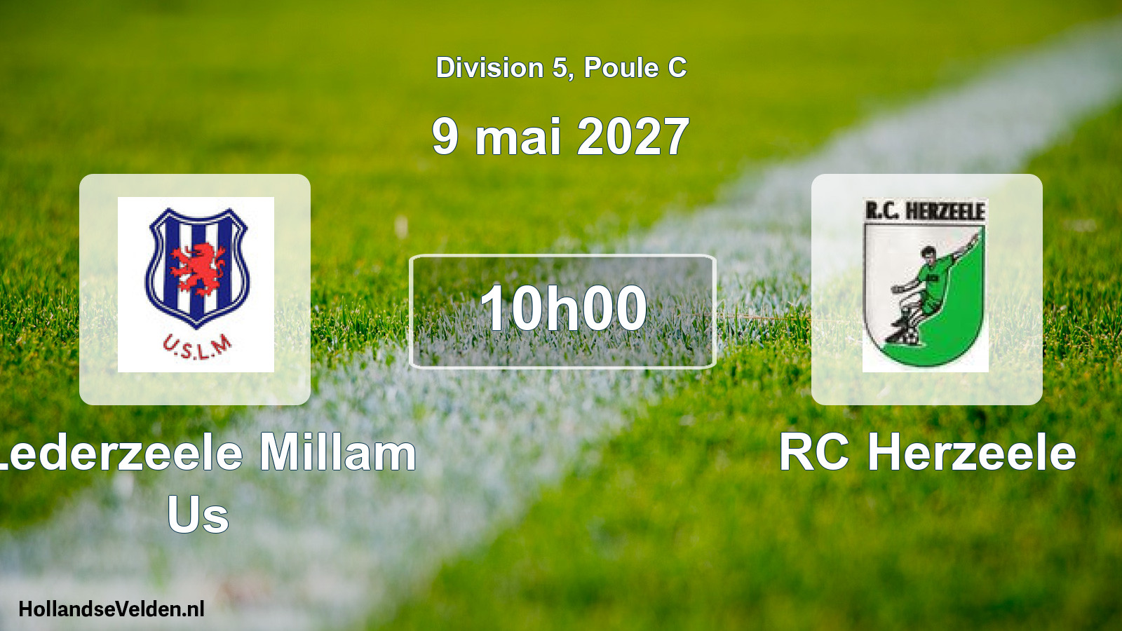 Match programmé: Lederzeele Millam Us - RC Herzeele (9 mai 2027)