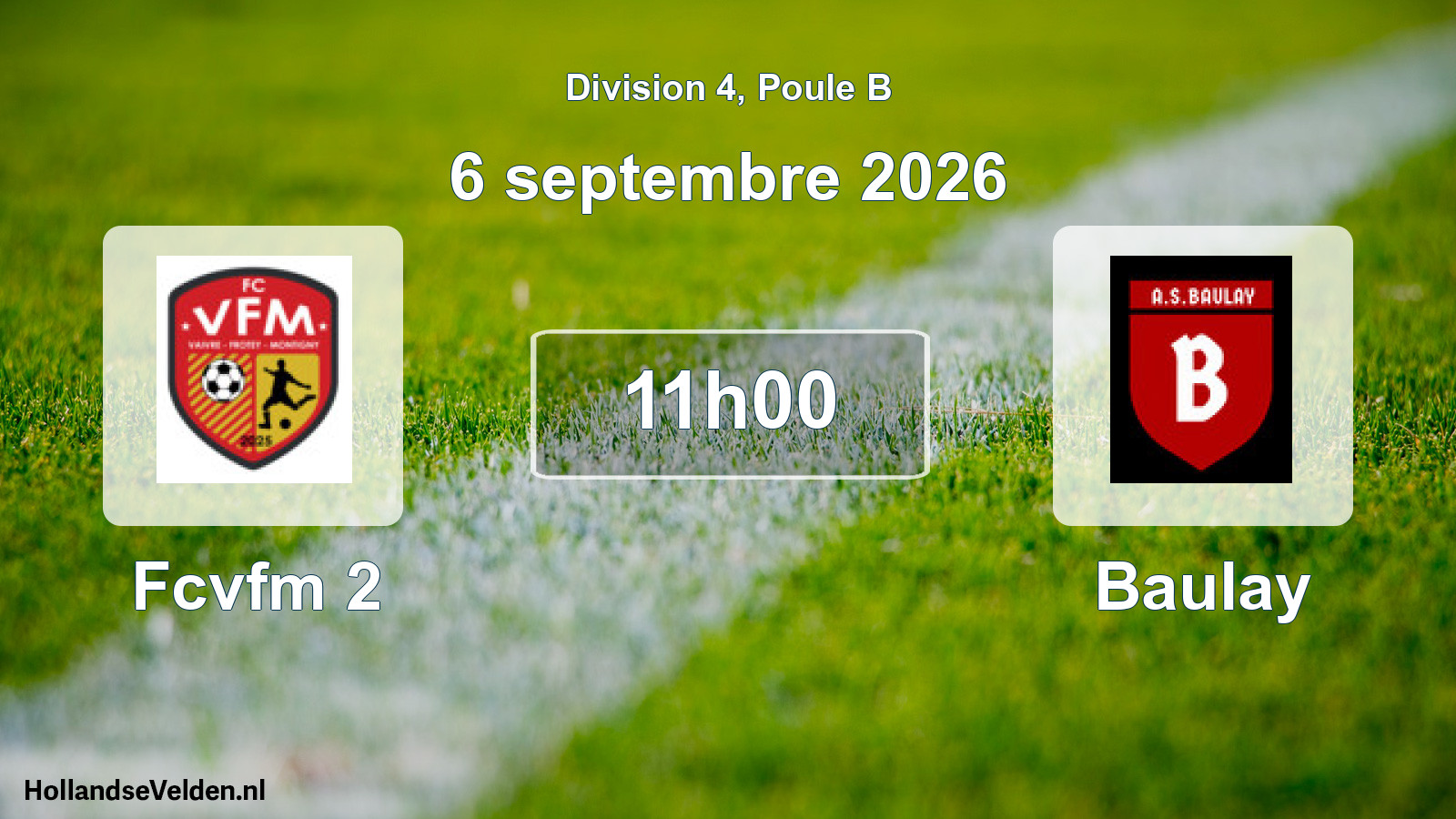 Scheduled Match: Fcvfm 2 - Baulay (6 September 2026)