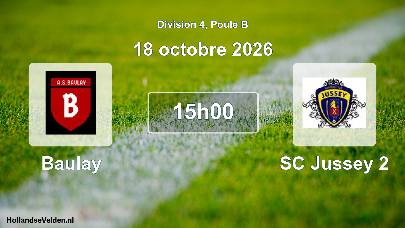 Scheduled Match: Baulay - SC Jussey 2 (18 October 2026)